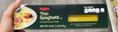 Enriched Macaroni Product, Thin Spaghetti