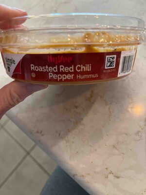 Roasted Red Chili Pepper Hummus, Roasted Red Chili Pepper