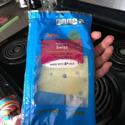 Swiss Reduced Fat Cheese Slices, Swiss