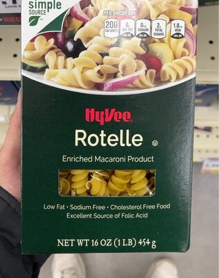 Enriched Macaroni Product, Rotelle