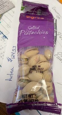 Salted Pistachios, Salted