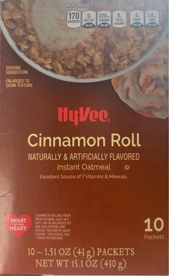 Cinnamon Roll Instant Oatmeal, Cinnamon Roll