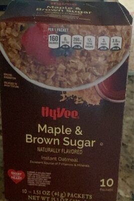 Maple & Brown Sugar Instant Oatmeal, Maple & Brown Sugar