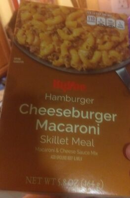 Hamburger Cheeseburger Macaroni & Cheese Sauce Mix Skillet Meal, Hamburger Cheeseburger Macaroni