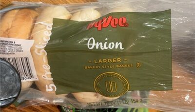 Onion Larger Bakery Style Bagels, Onion
