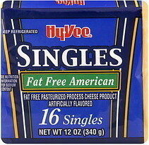American Fat-Free Pasteurized Process Cheese Product Singles, American