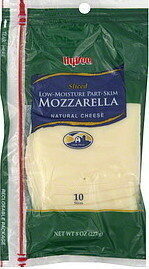 Mozzarella Low-Moisture Part-Skim Deli Style Cheese Slices, Mozzarella