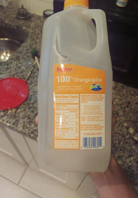 100% Orange Juice From Concentrate, Orange