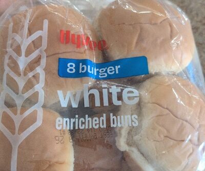 White Burger Buns, White
