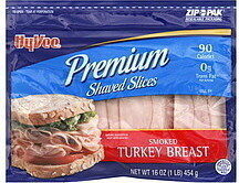 Smoked Turkey Breast Lean Shaved Slices, Smoked
