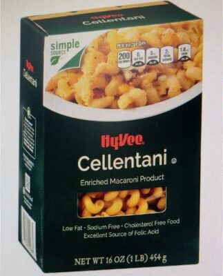 Enriched Macaroni Product, Cellentani