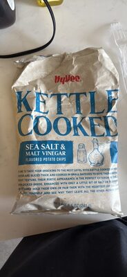 Sea Salt Malt Vinegar Flavored Kettle Cooked Potato Chips, Seal Salt Malt Vinegar