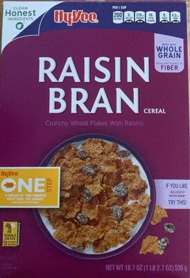 Raisin Bran Crunchy Wheat Flakes With Raisins Cereal, Raisin Bran