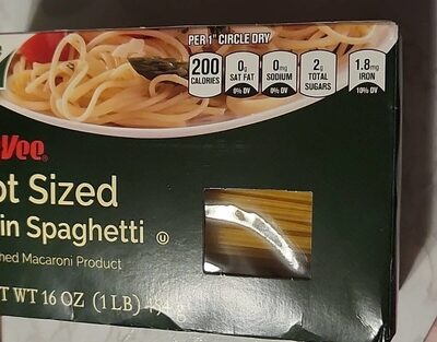 Enriched Macaroni Product, Pot Sized Thin Spaghetti