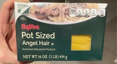 Enriched Macaroni Product, Pot Sized Angel Hair
