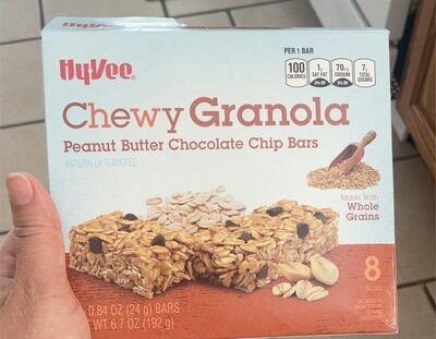 Peanut Butter Chocolate Chip Chewy Granola Bars, Peanut Butter Chocolate Chip