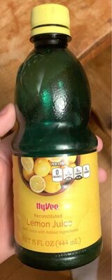 100% Reconstituted Lemon Juice, Lemon