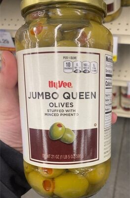 Jumbo Queen Olives Stuffed With Minced Pimiento