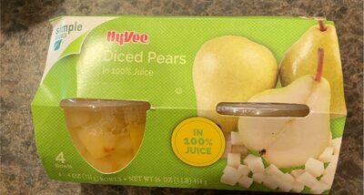Diced Pears In 100% Juice