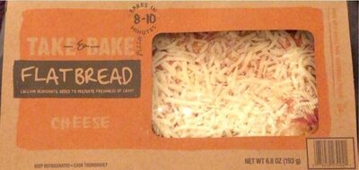 Take & Bake Cheese Flat Bread Pizza, Cheese