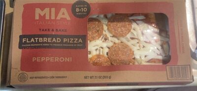 Pepperoni Take & Bake Flatbread Pizza, Pepperoni