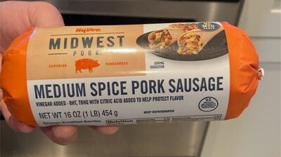 Medium Spice Pork Sausage, Medium