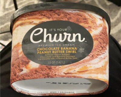 Chocolate Banana Peanut Butter Swirl Chocolate And Banana Flavored Premium Ice Creams With A Peanut Butter Swirl, Chocolate Banana Peanut Butter Swirl