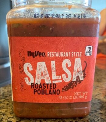 Restaurant Style Roasted Poblano Salsa, Restaurant Style