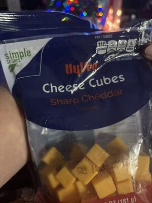 Sharp Cheddar Cheese Cubes, Sharp Cheddar