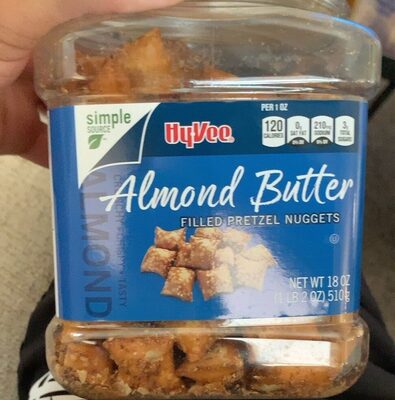 Almond Butter Filled Pretzel Nuggets, Almond Butter