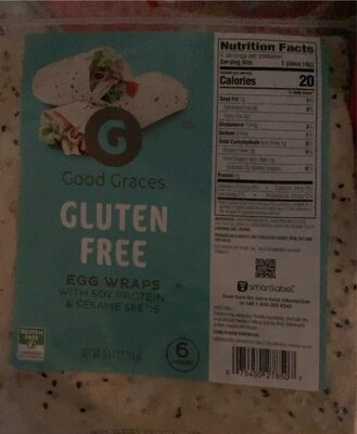 Egg Wraps With Soy Protein & Sesame Seeds, Egg With Soy Protein & Sesame Seeds