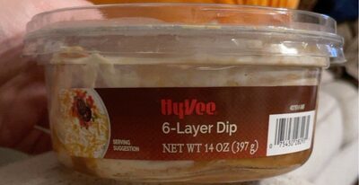 6-Layer Dip Layers Of Beans, Sour Cream, Salsa, Cheddar Cheese, Creamy Salsa And Guacamole, 6-Layer