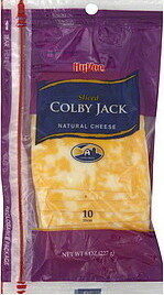 Colby Jack Deli Style Cheese Slices, Colby Jack