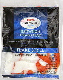 Flake Style Imitation Crab Meat, Flake Style