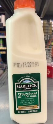 2% Reduced Fat Milk