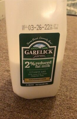 2% Reduced Fat Milk