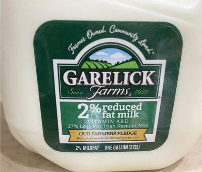 2% Reduced Fat Milk