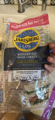 Lite Reduced Fat Deli Sliced Swiss Cheese, Lite, Swiss