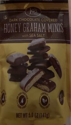 Dark Chocolate Covered Honey Graham Minis With Sea Salt, Sea Salt