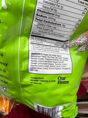 Sea Salt Veggie Stix, Sea Salt