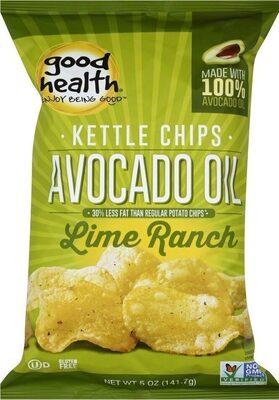 Lime Ranch Avocado Oil Kettle Style Chips, Lime Ranch Avocado Oil