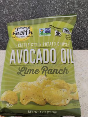 Lime Ranch Avocado Oil Kettle Style Chips, Lime Ranch Avocado Oil