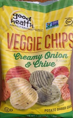 Creamy Onion & Chive Flavored Veggie Chips, Creamy Onion & Chive