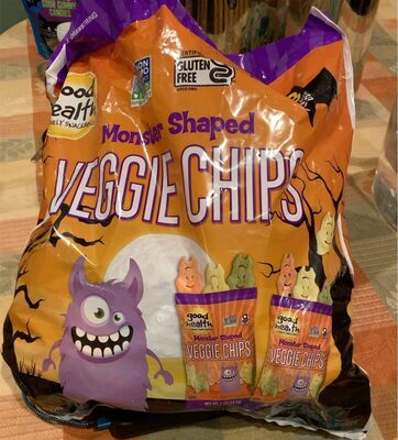 Monster Shaped Veggie Chips Potato Based Snack, Monster Shaped