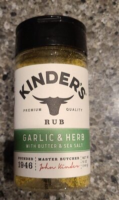 Buttery Garlic & Herb Rub, Buttery Garlic & Herb