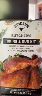 Kinder's Butcher's Brine And Rub Kit, 11.25 Oz