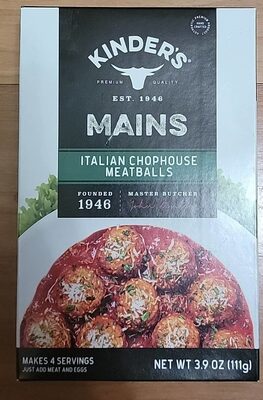 Italian Chophouse Mains Meatballs, Italian Chophouse