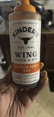 Bourbon Peach BBQ Wing Sauce & Dip, Bourbon Peach BBQ