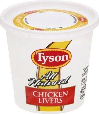 Tyson All Natural Chicken Livers, 1.25 lb