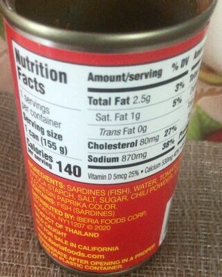 Hot Tomato Sauce Sardines